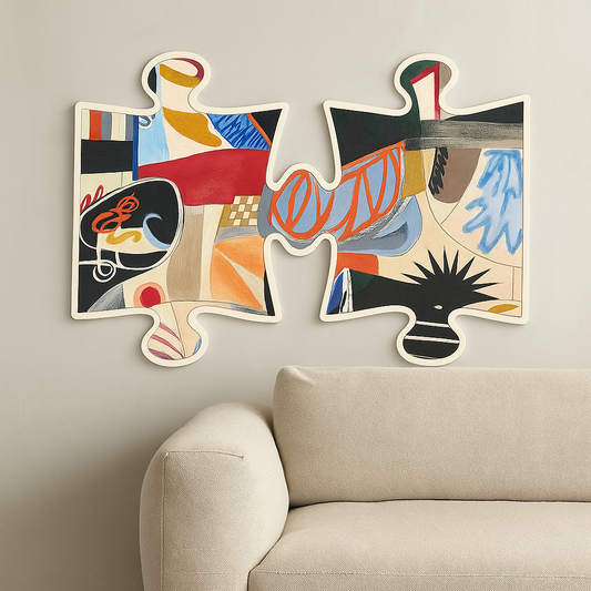 Color Symphony Puzzle Wall Art