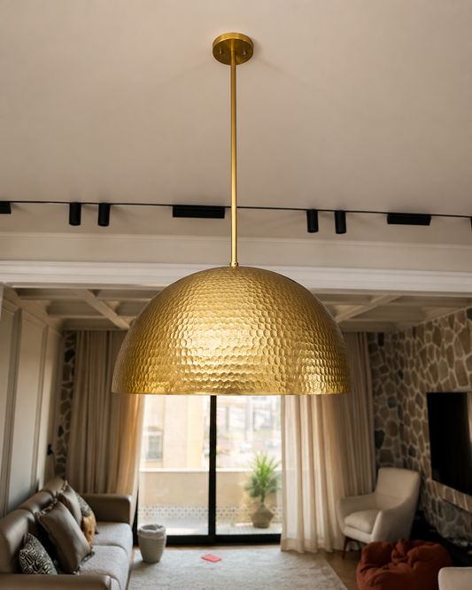 HAMMERED BRASS PENDANT LIGHT